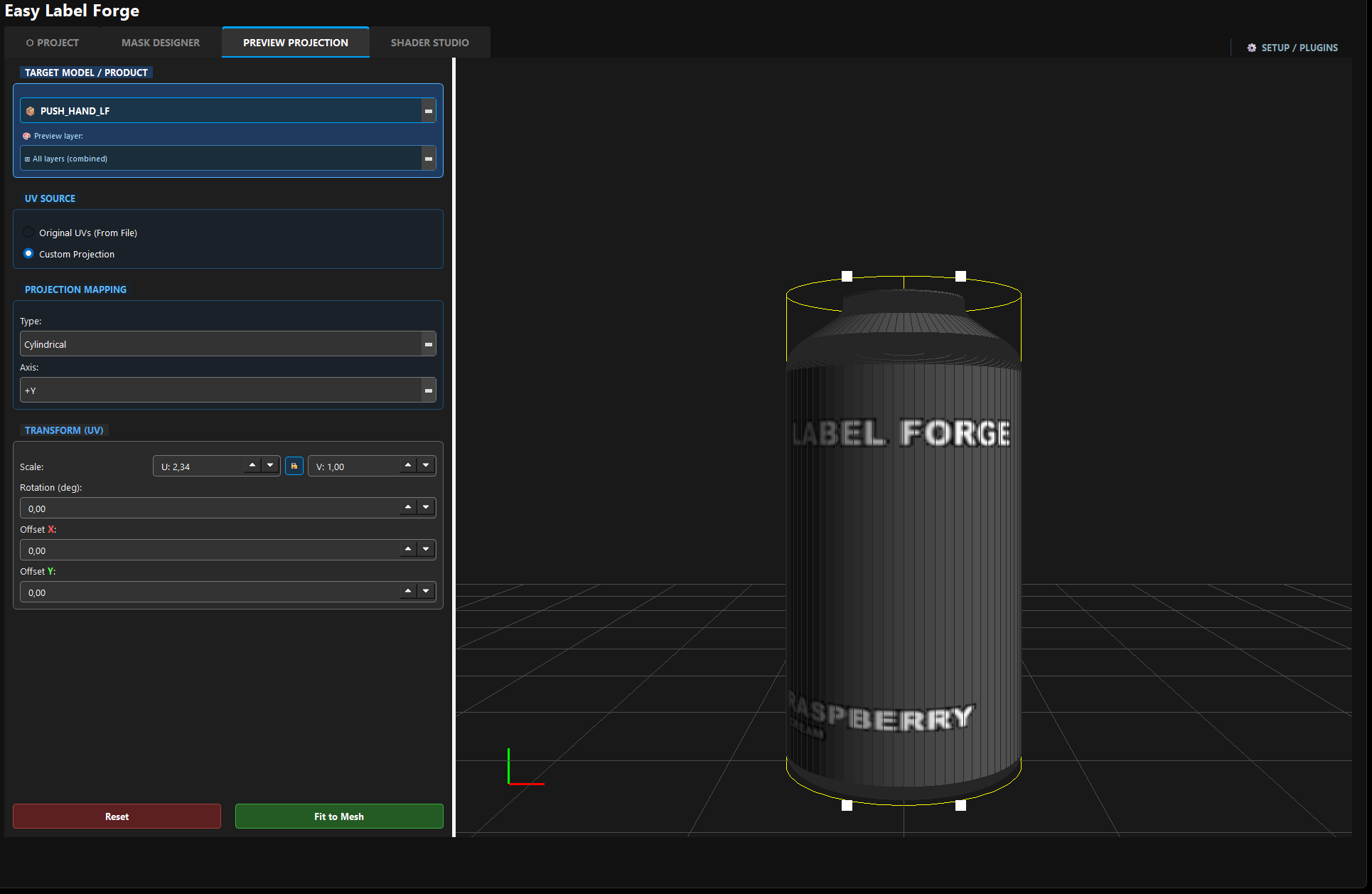 3D Real-time Projection